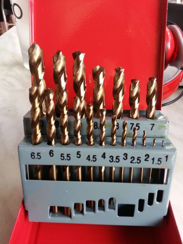 Best Drill Bits H.S.S 5% Cobalt 19 pcs