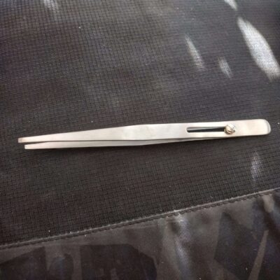 5-1/2” PVC Rubber Coated Tip and Slide Locking Tweezers