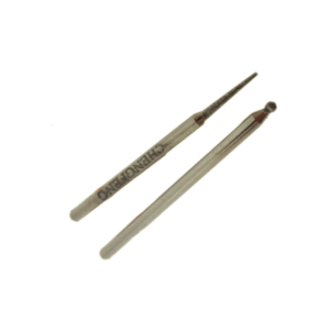 Diamond Burrs packet of 2-with 3mm shaft