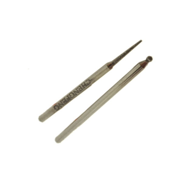 Diamond Burrs packet of 2-with 3mm shaft