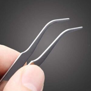 Fine Tweezer curved stainless steel best 1