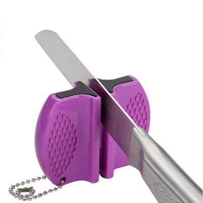 Knife Sharpener with key chain-easy to use and safe