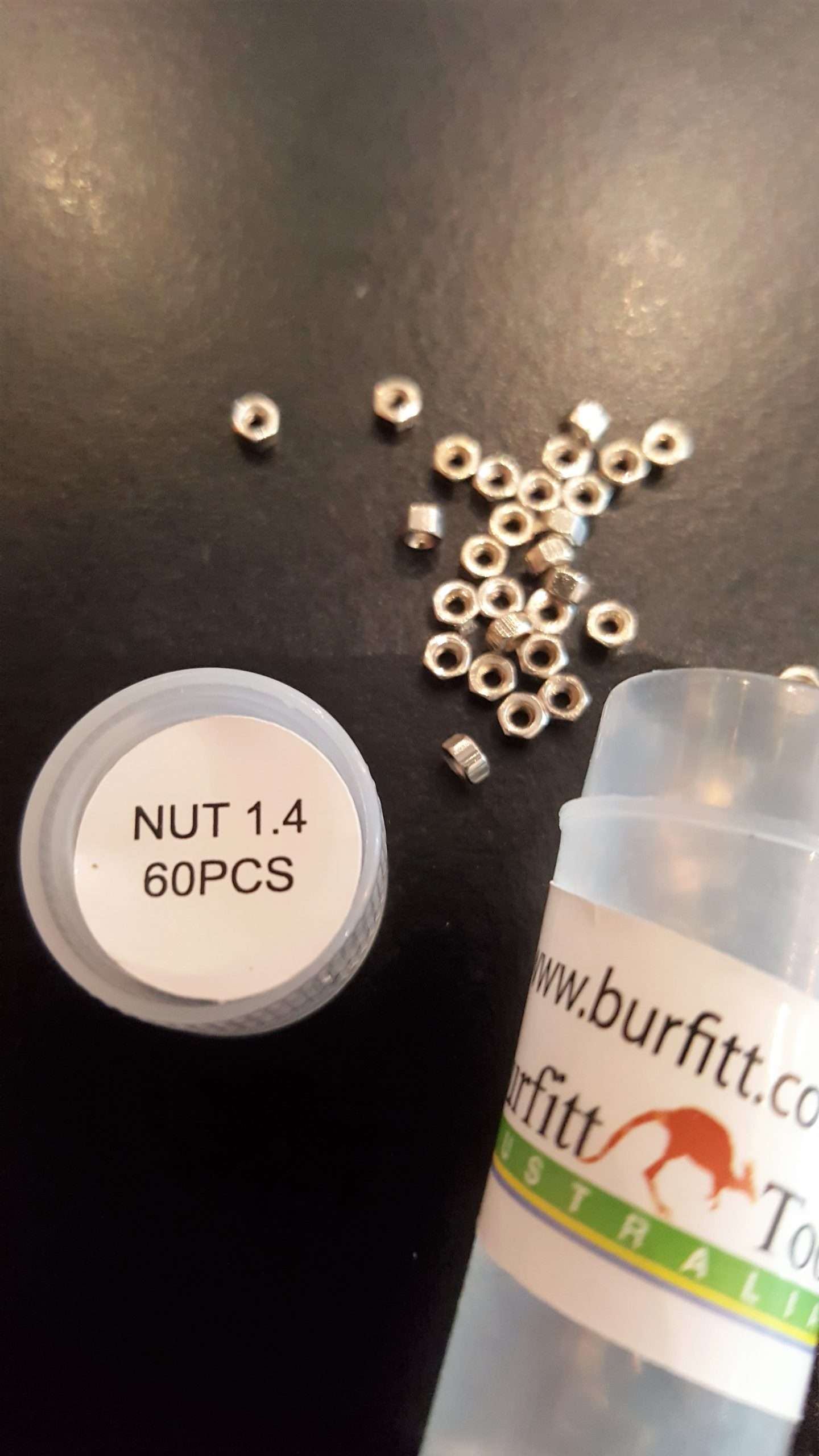 Quality Nuts 1.4 mm stainless 60 pce