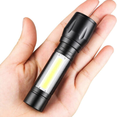 Torch LED Flashlight USB Rechargeable