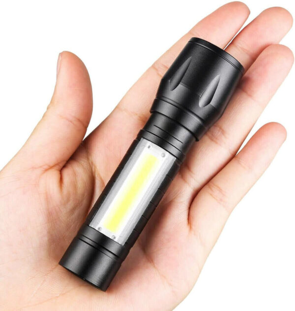 Torch LED Flashlight USB Rechargeable