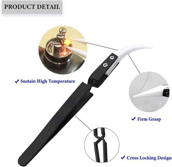 Reverse Ceramic Tweezers Angled Blade