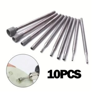 10pcs Rotary Diamond Burr Core Drill Bits