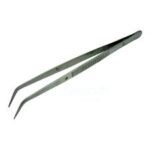 Close up of metal scraper blade removing glue