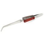 Angled Point Tweezer Wooden Handle