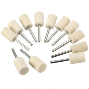 Burfitt Mounted Wool Felt Cylinder Polishing Burs 10 Pack